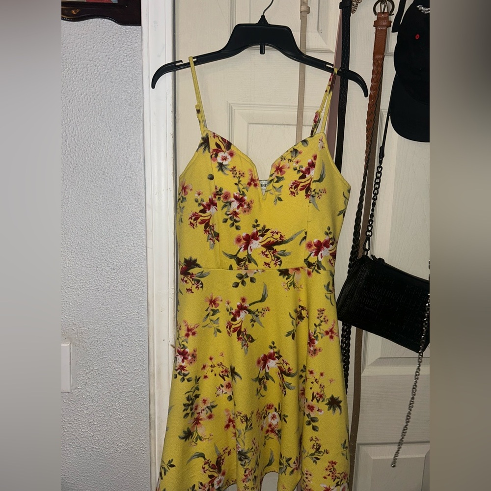 Floral Yellow Dress